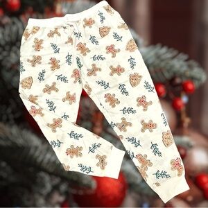 Secret Treasures Size Medium (8-10) Gingerbread Pajama Joggers 100% Cotton
